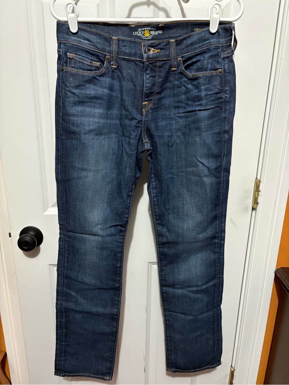 Lucky Brand Men's Slim Straight Jeans in Dark Indigo